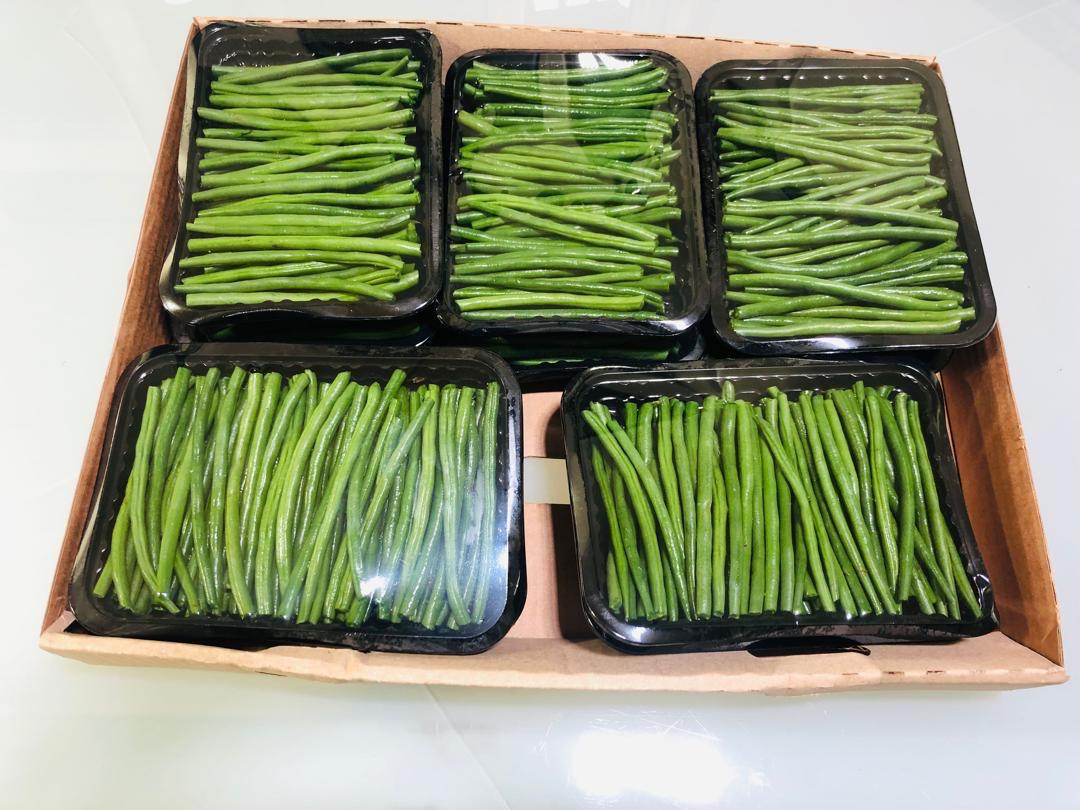 Packed French beans